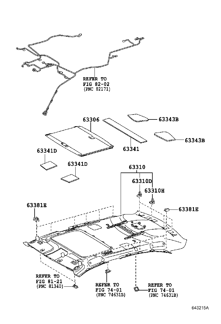  LS600HL |  ROOF HEADLINING SILENCER PAD