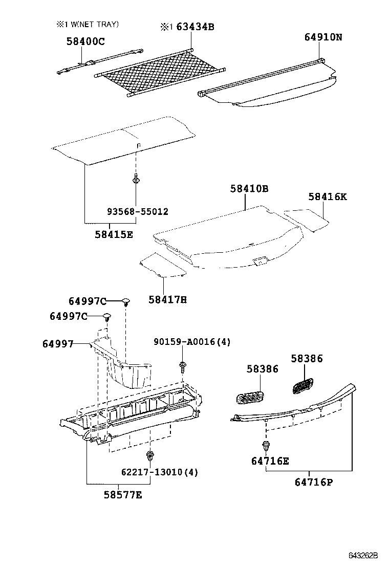  RAV4 NAP |  DECK BOARD DECK TRIM COVER