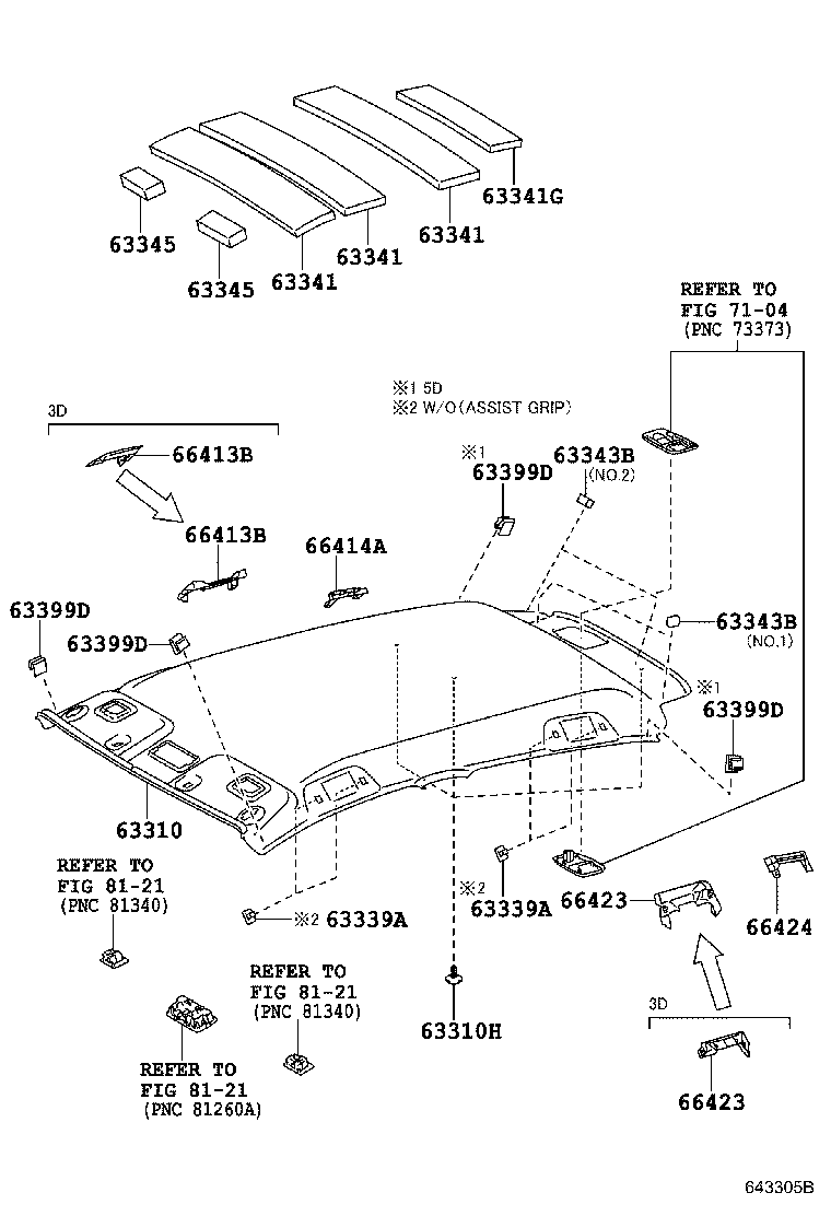  YARIS FRP |  ROOF HEADLINING SILENCER PAD