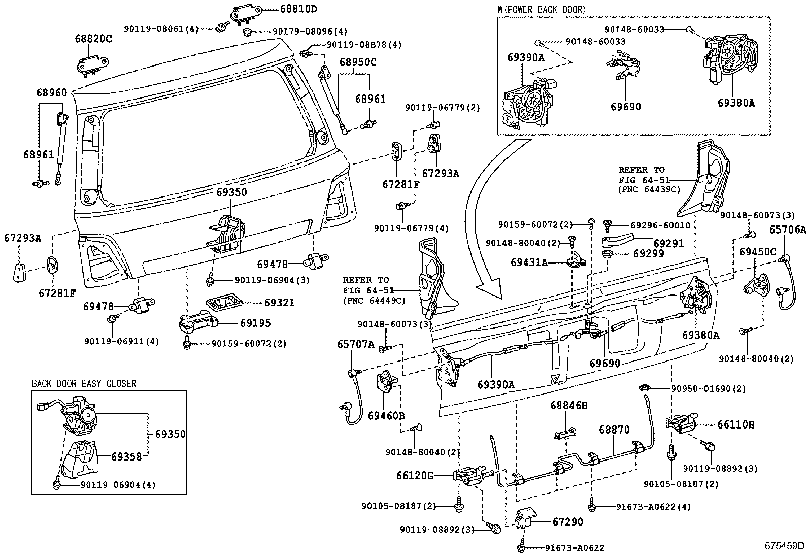  LX570 |  BACK DOOR LOCK HINGE