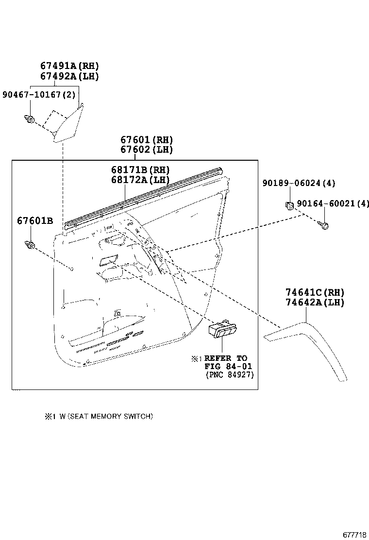  RAV4 JPP |  FRONT DOOR PANEL GLASS