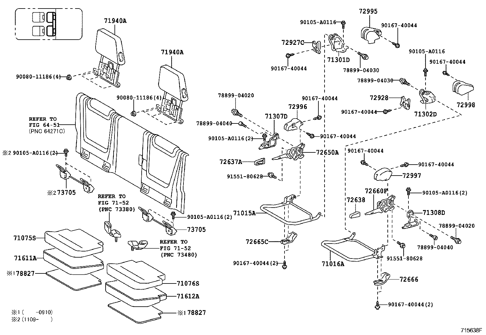  TACOMA |  SEAT SEAT TRACK