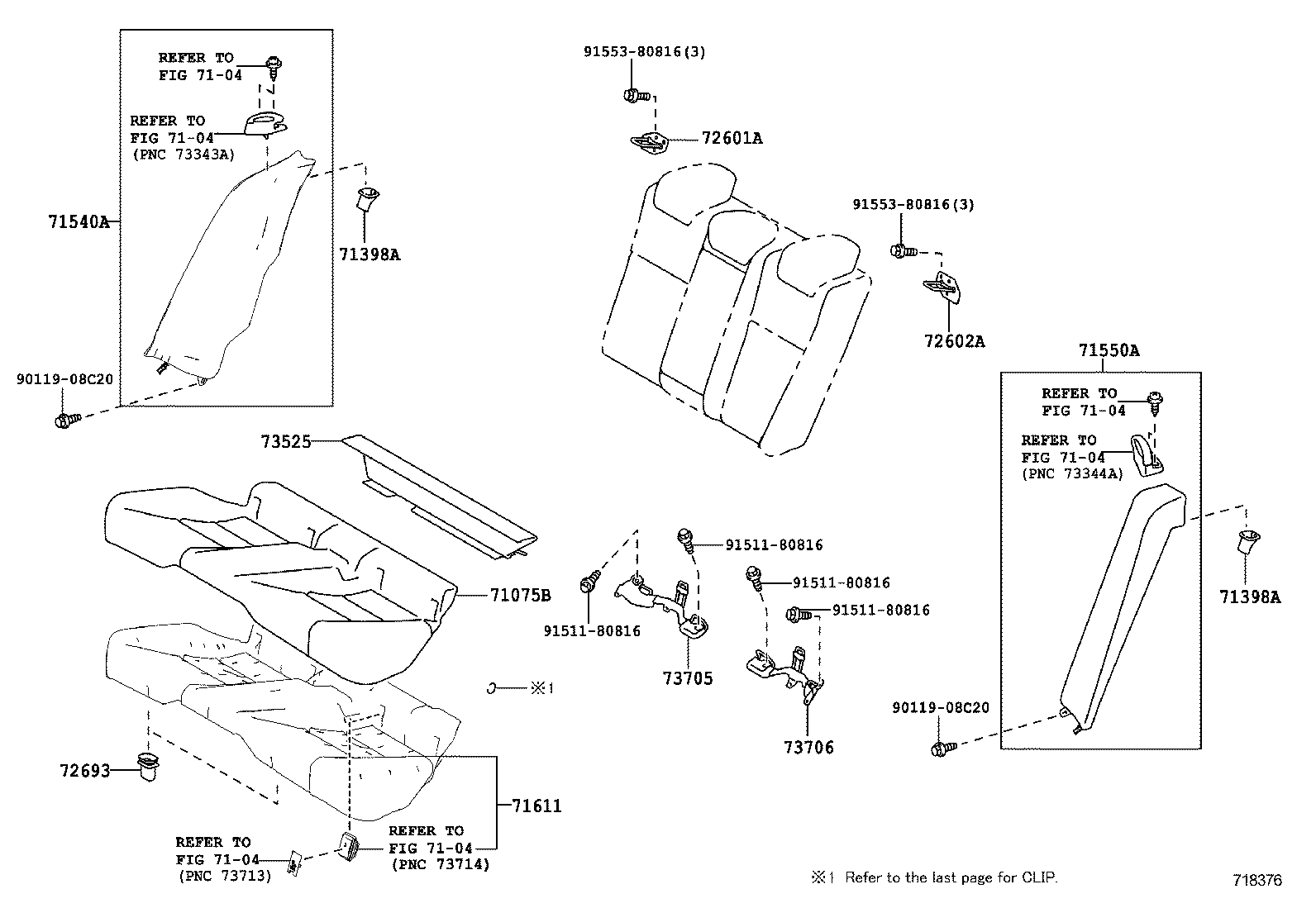  IS250 350 |  REAR SEAT SEAT TRACK