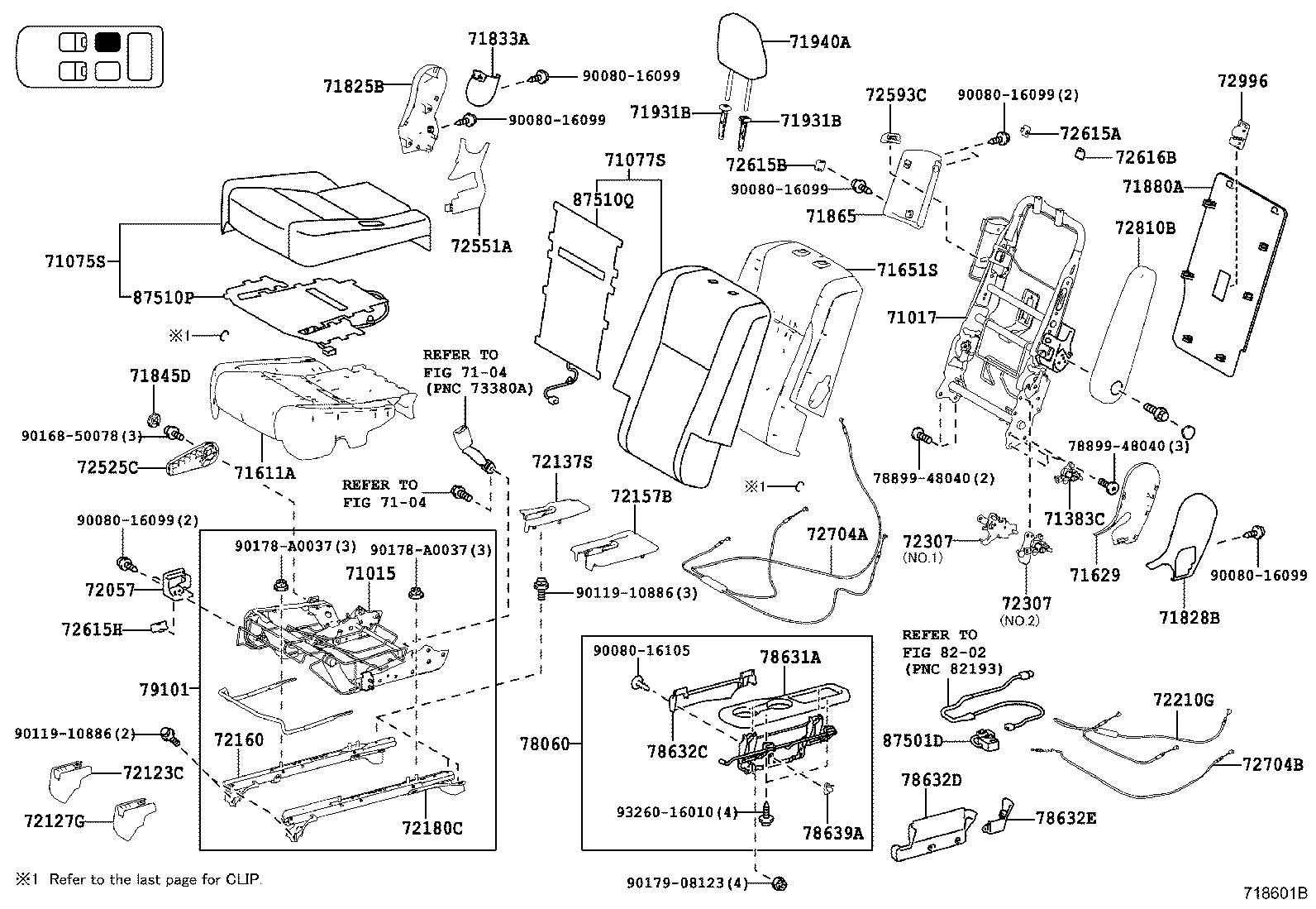  HIGHLANDER NAP |  REAR SEAT SEAT TRACK