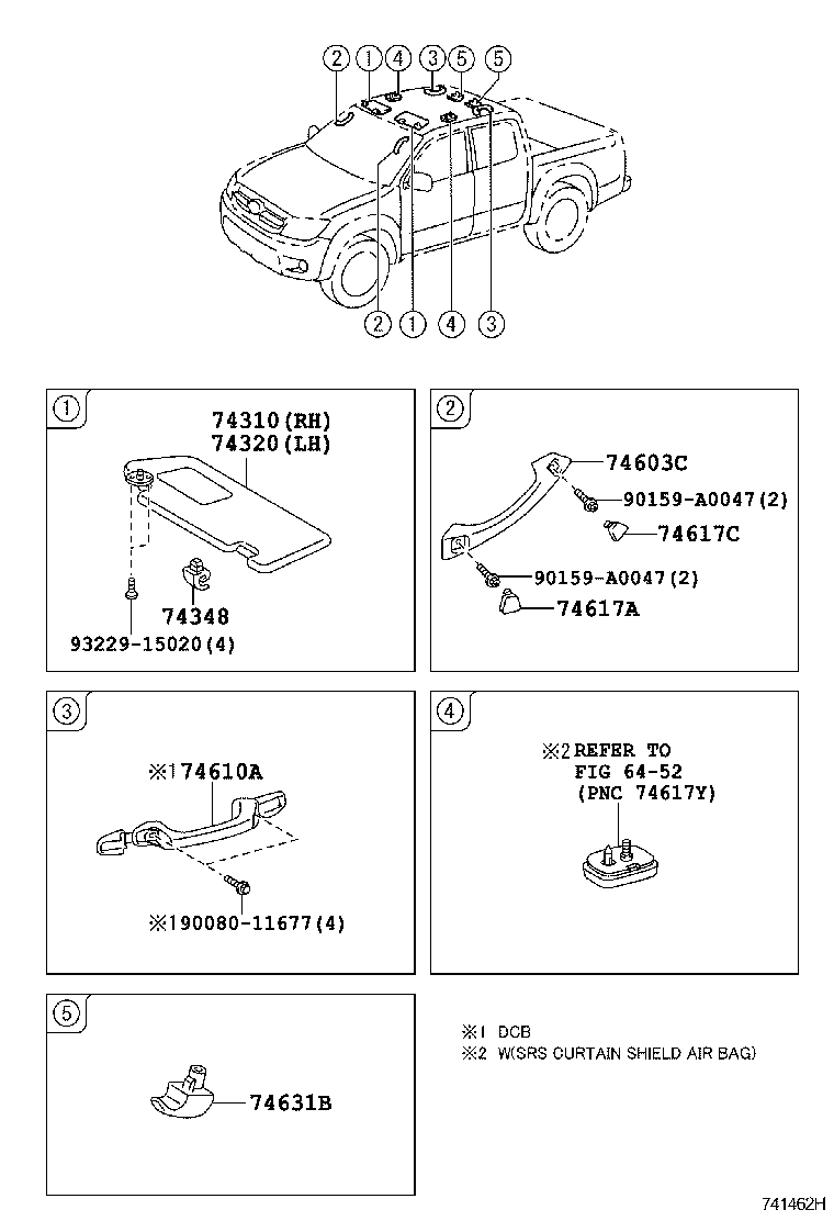  TACOMA |  ARMREST VISOR