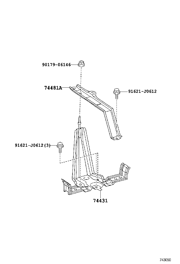  PRIUS V |  BATTERY CARRIER