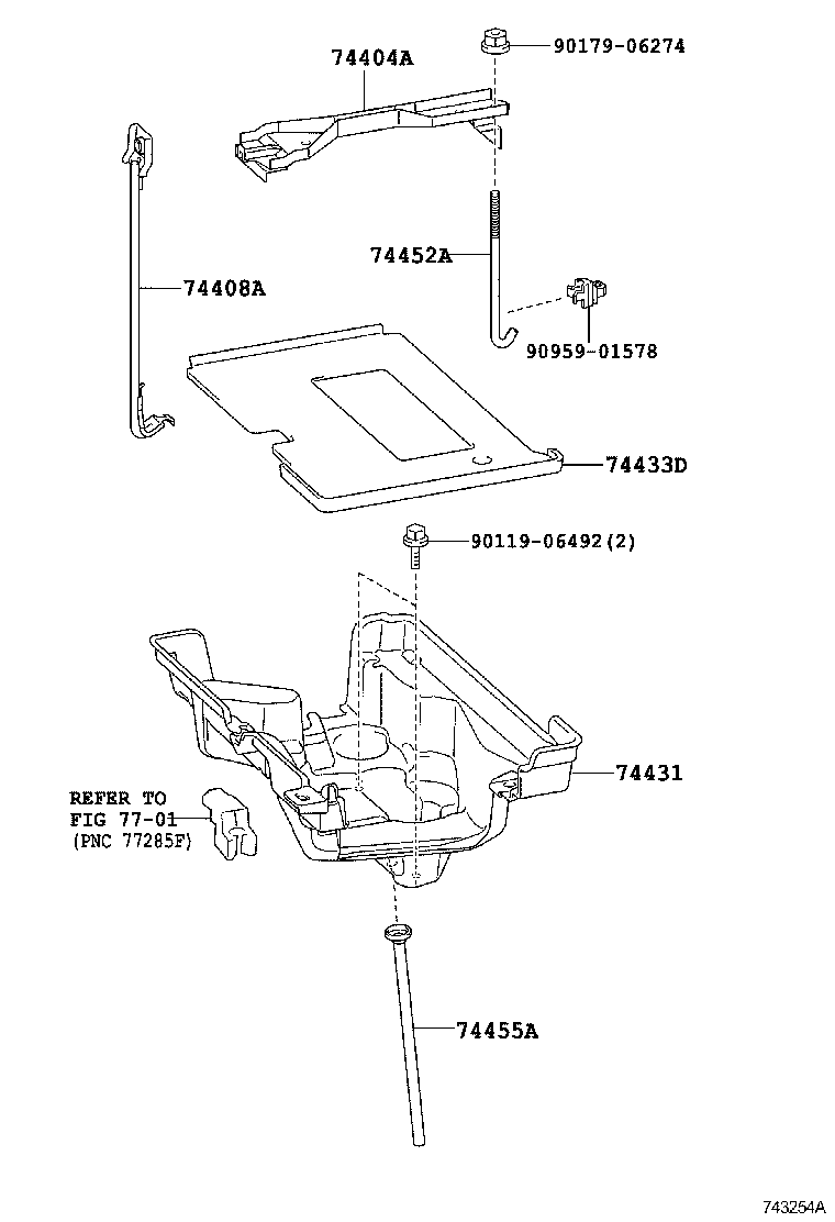  GS250 350 450H |  BATTERY CARRIER