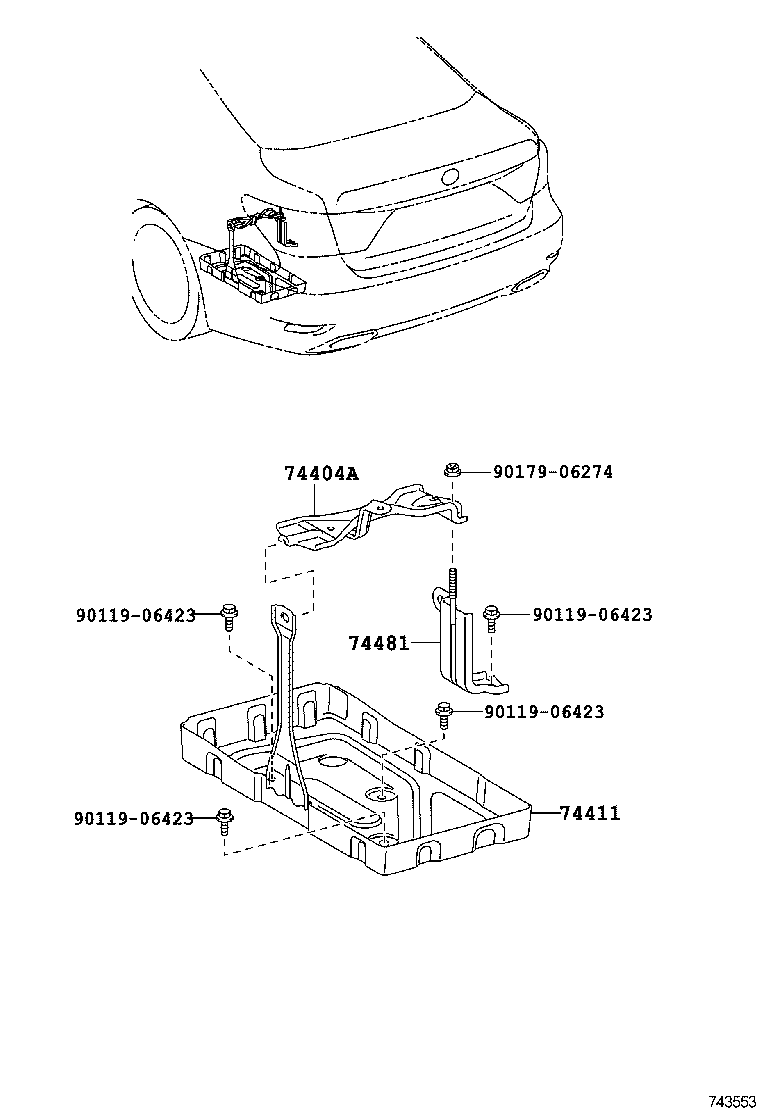  LS600HL |  BATTERY CARRIER