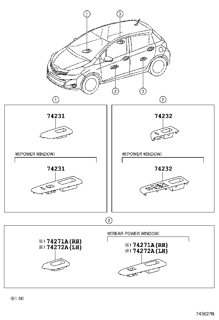  YARIS FRP |  ARMREST VISOR