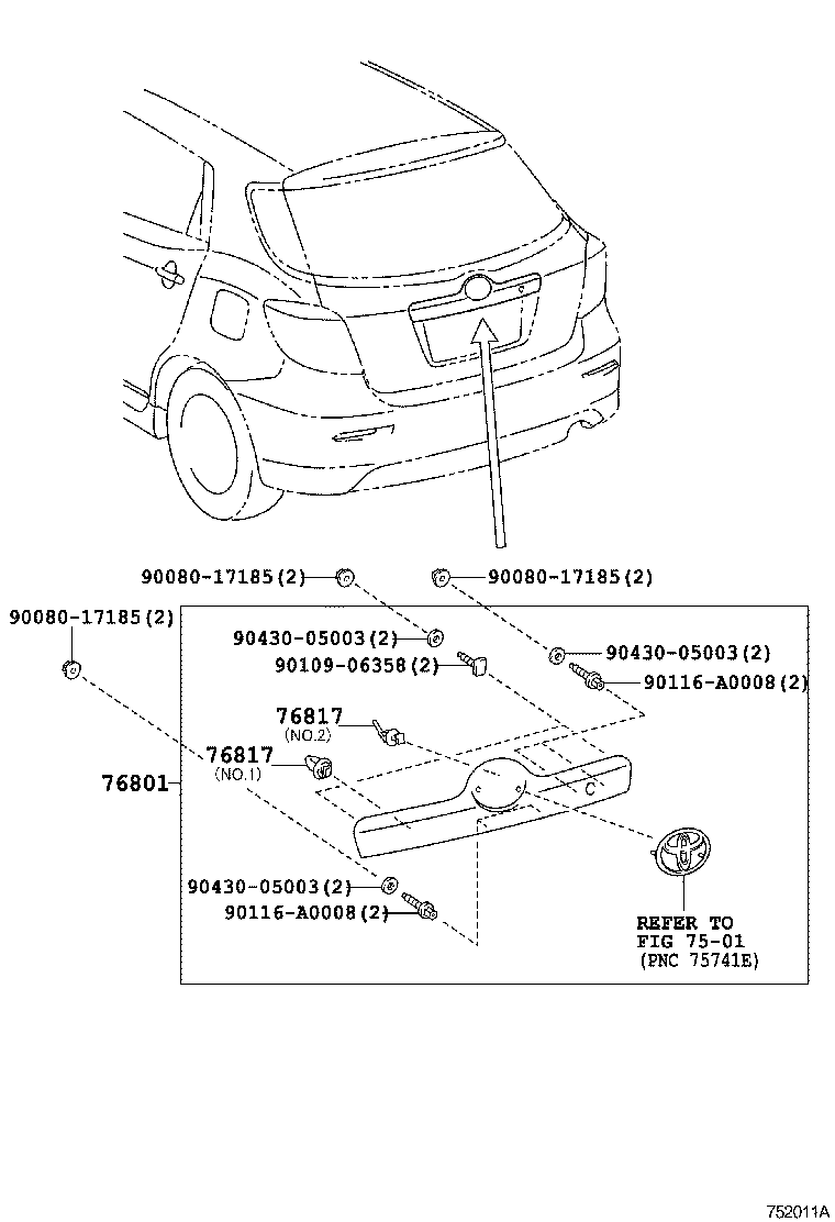  MATRIX |  REAR MOULDING