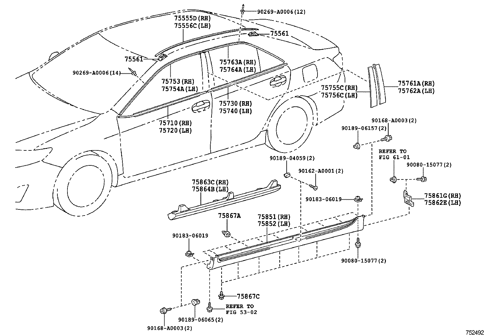  CAMRY |  SIDE MOULDING