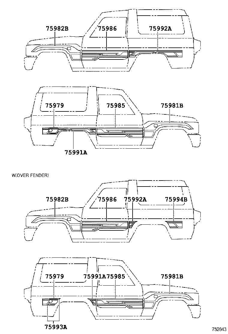  LAND CRUISER 70 |  BODY STRIPE