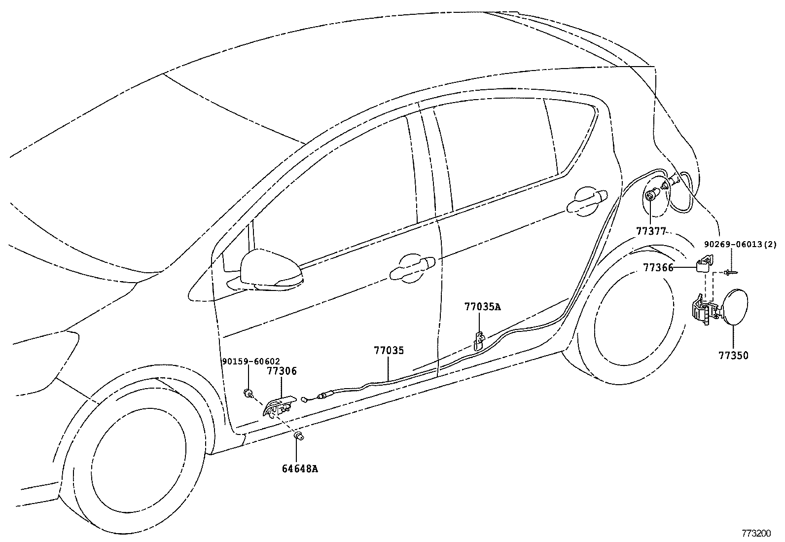  PRIUS C |  FUEL TANK TUBE