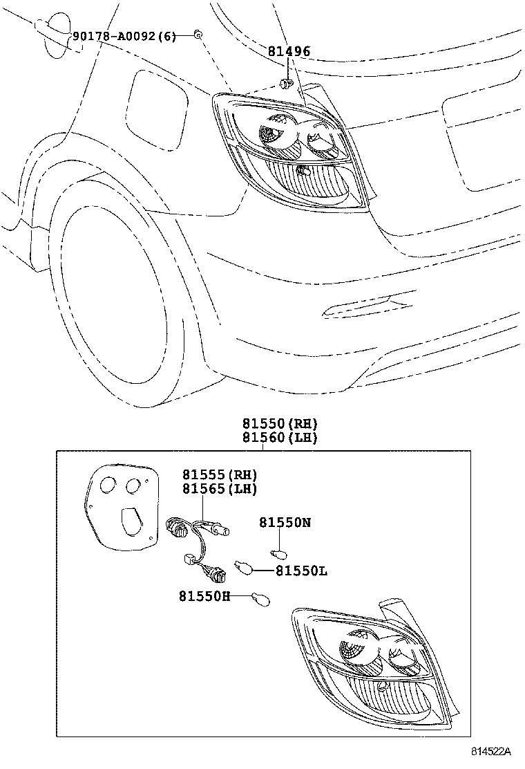  MATRIX |  REAR COMBINATION LAMP