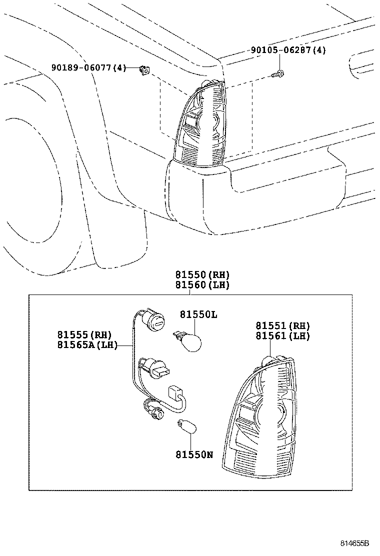  TACOMA |  REAR COMBINATION LAMP