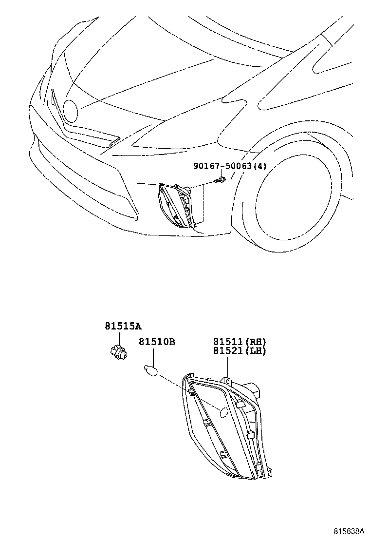  PRIUS V |  FRONT TURN SIGNAL LAMP