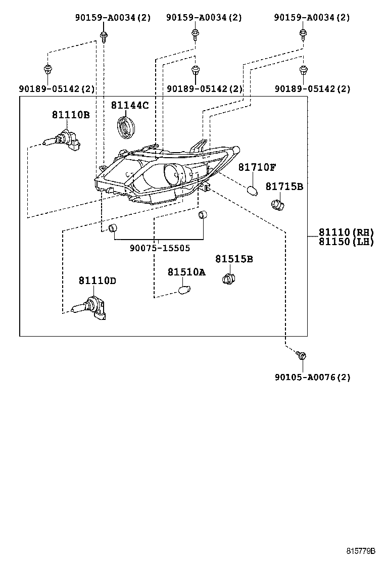  CAMRY |  HEADLAMP