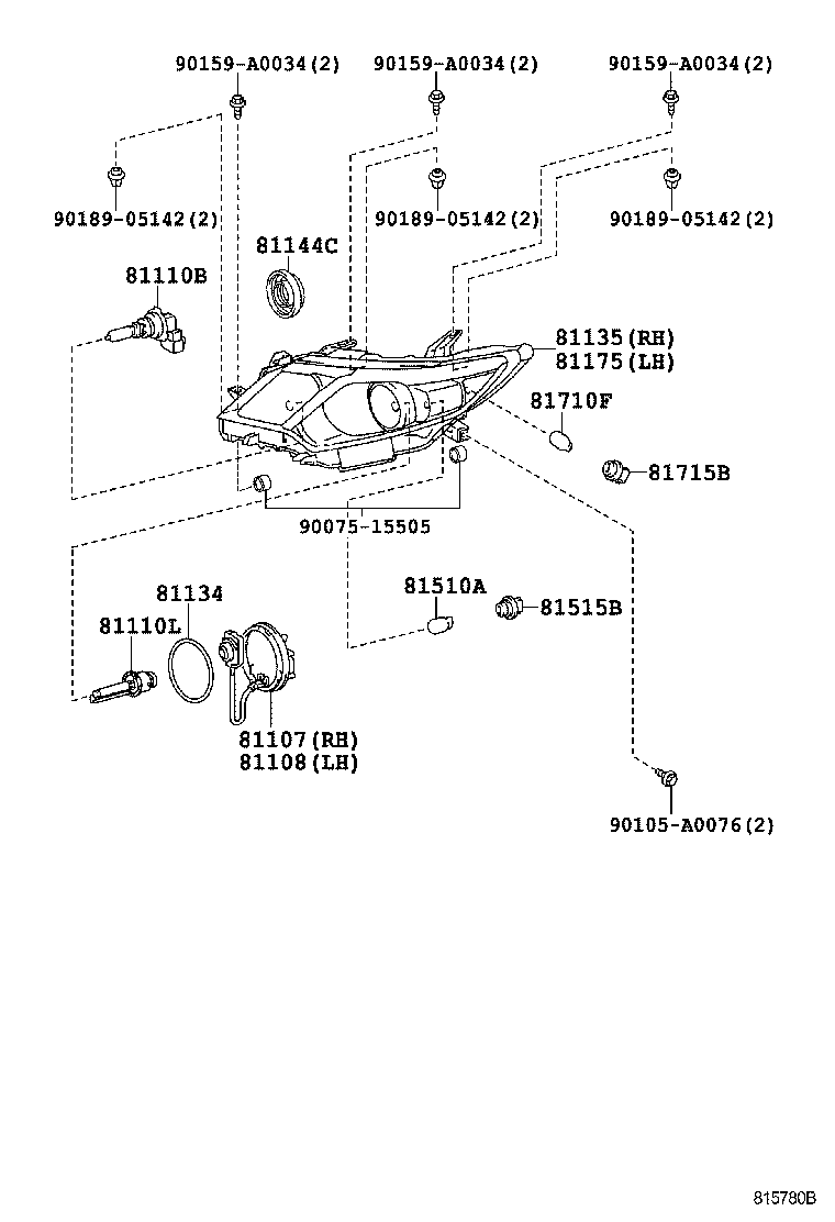  CAMRY |  HEADLAMP