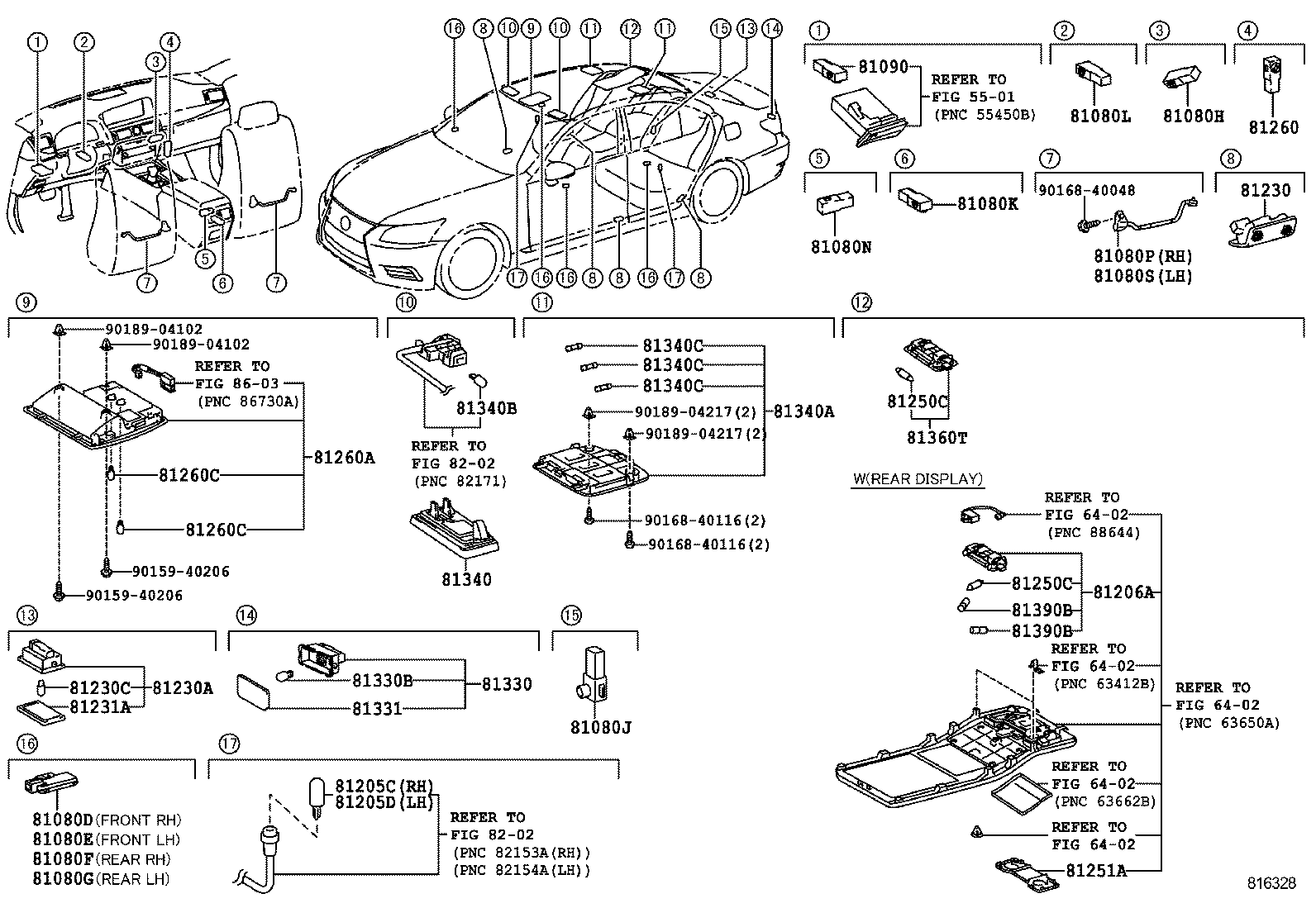  LS600HL |  INTERIOR LAMP