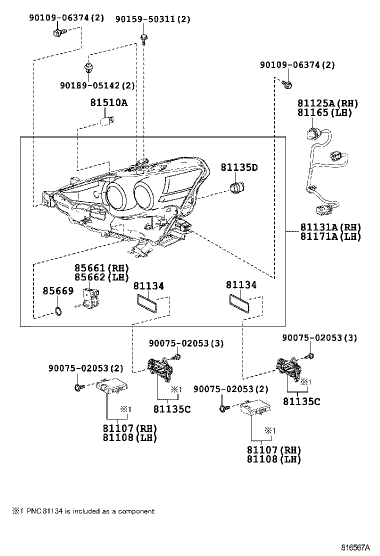  IS250 350 |  HEADLAMP