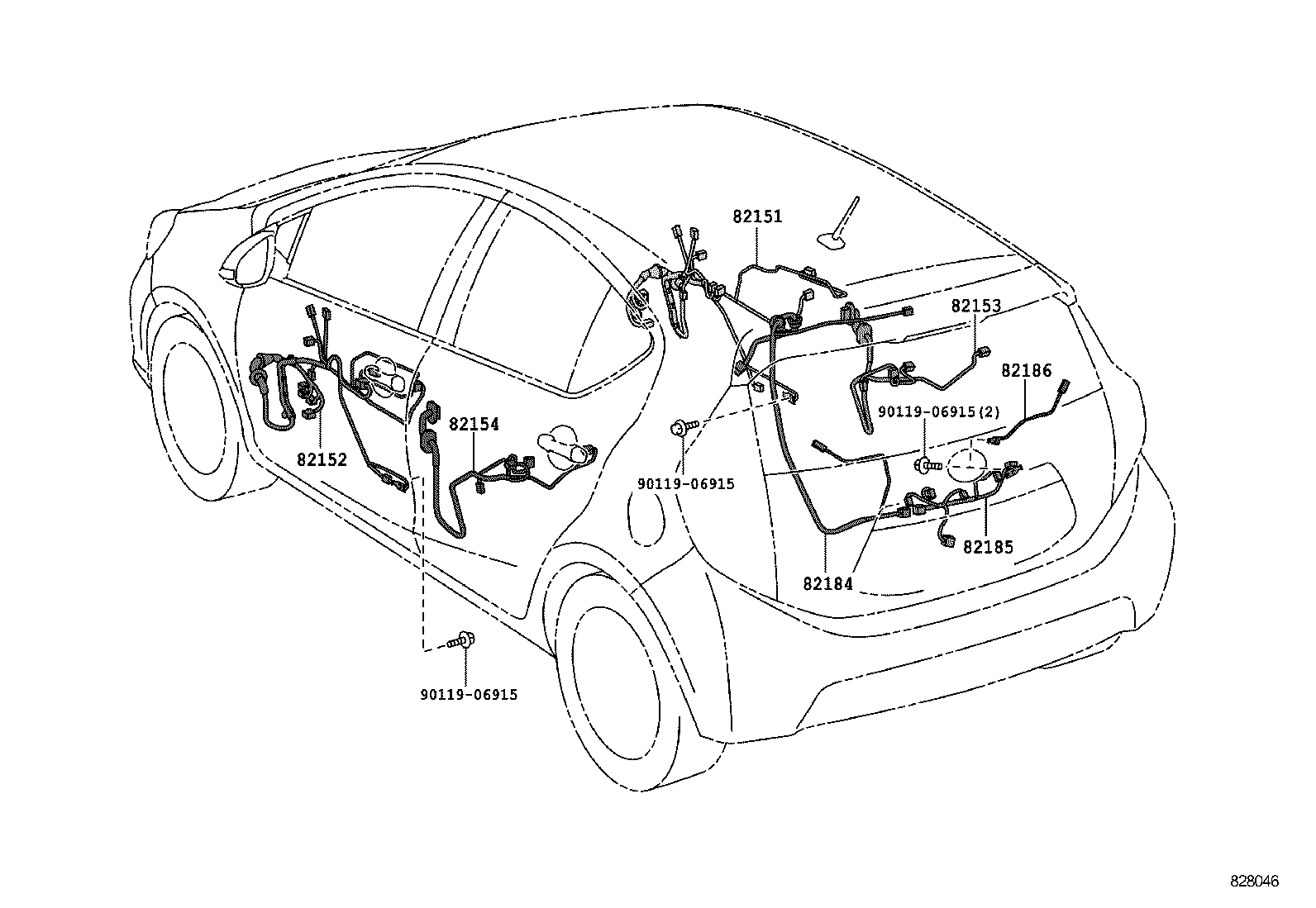  PRIUS C |  WIRING CLAMP