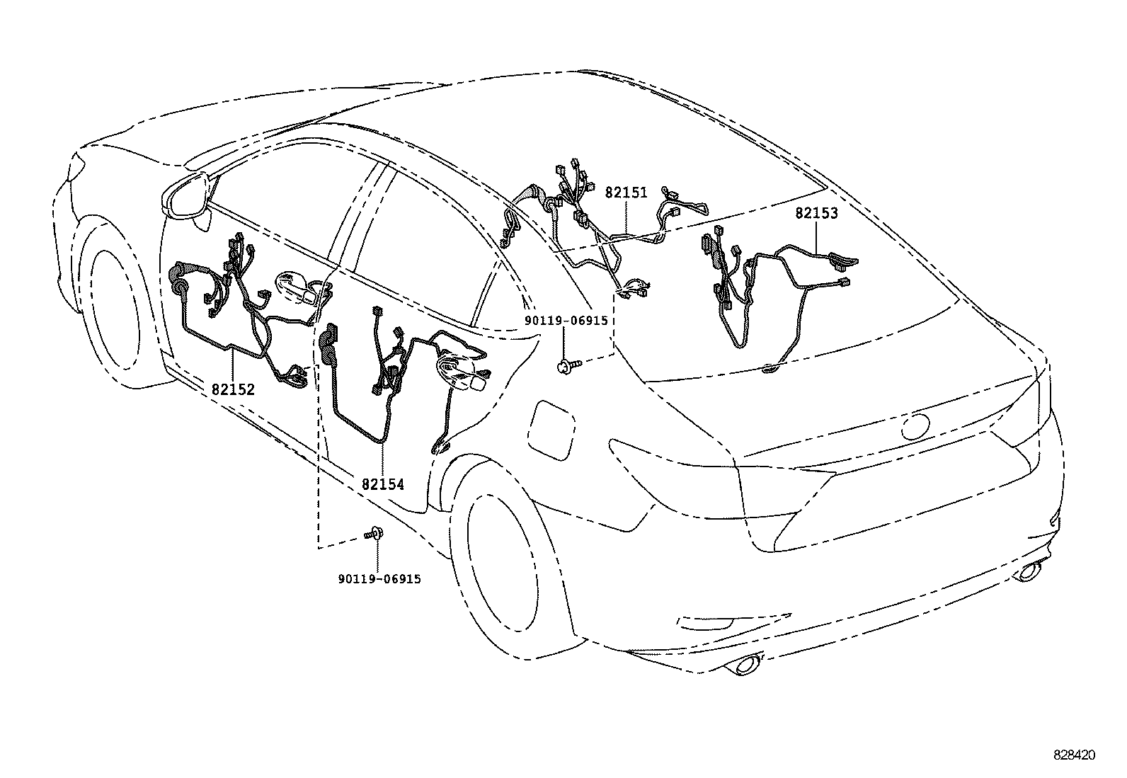  ES250 350 300H |  WIRING CLAMP