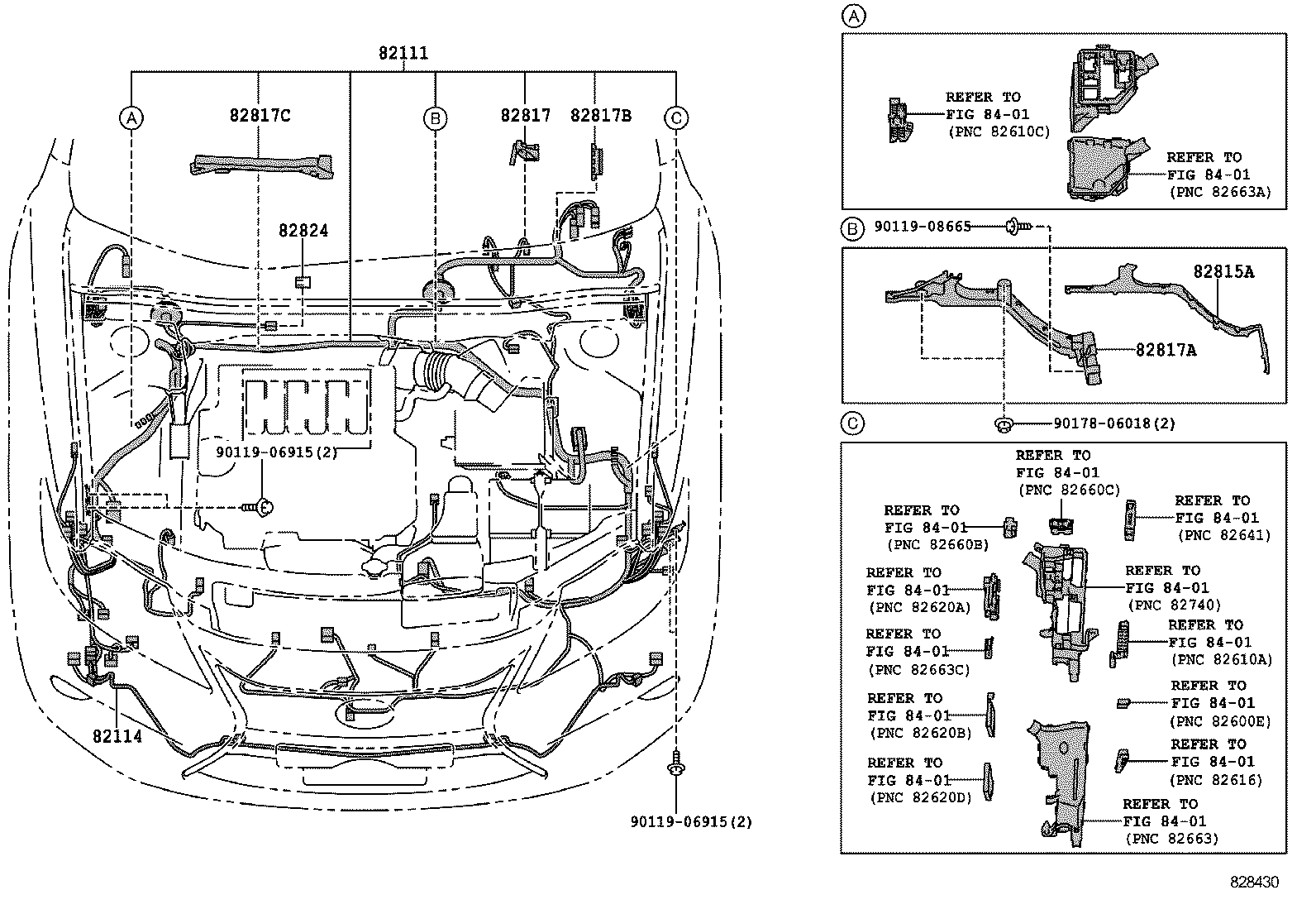  ES250 350 300H |  WIRING CLAMP