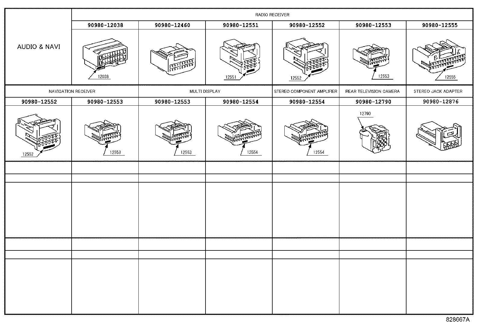  ES250 350 300H |  WIRING CLAMP