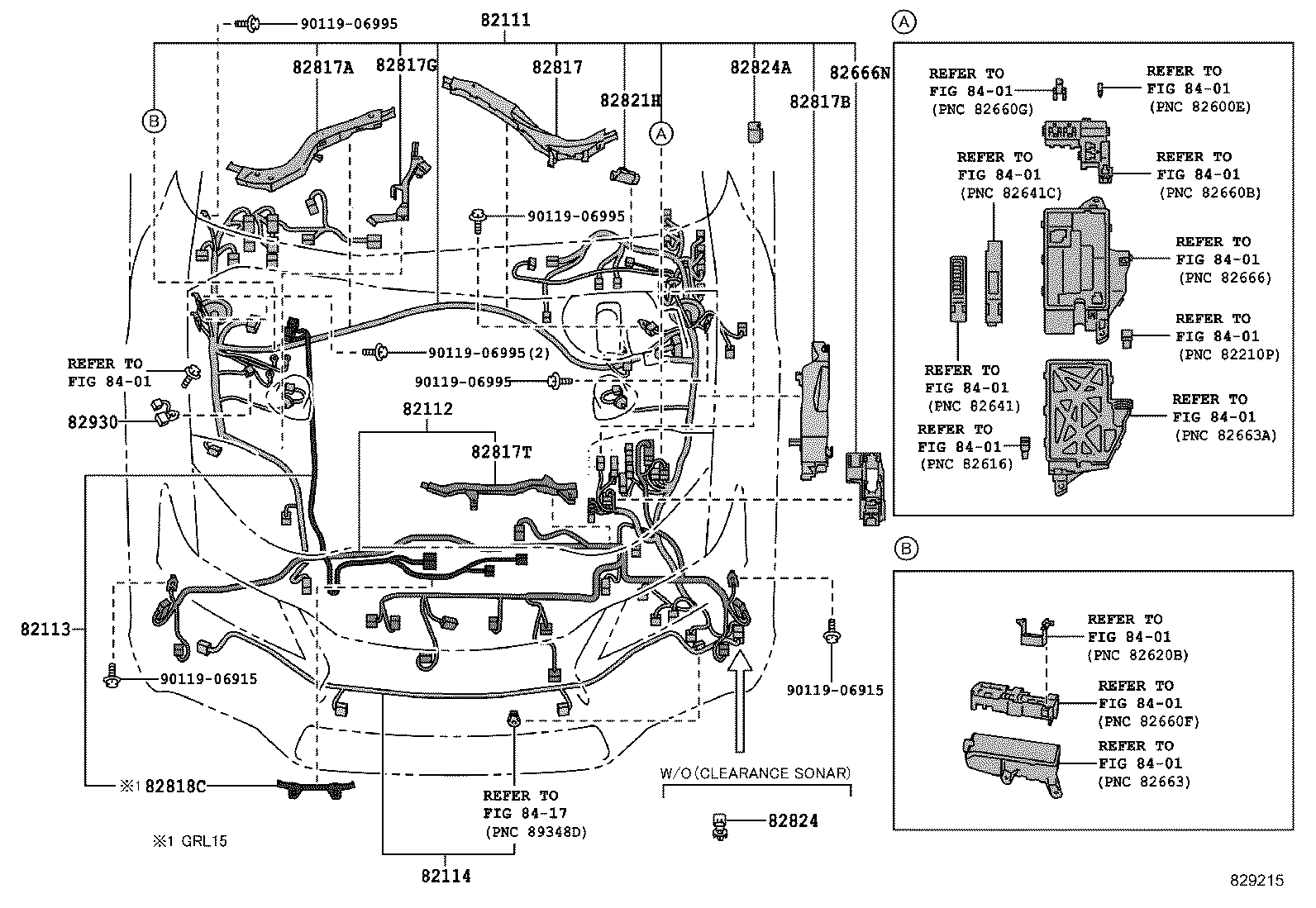  GS250 350 450H |  WIRING CLAMP