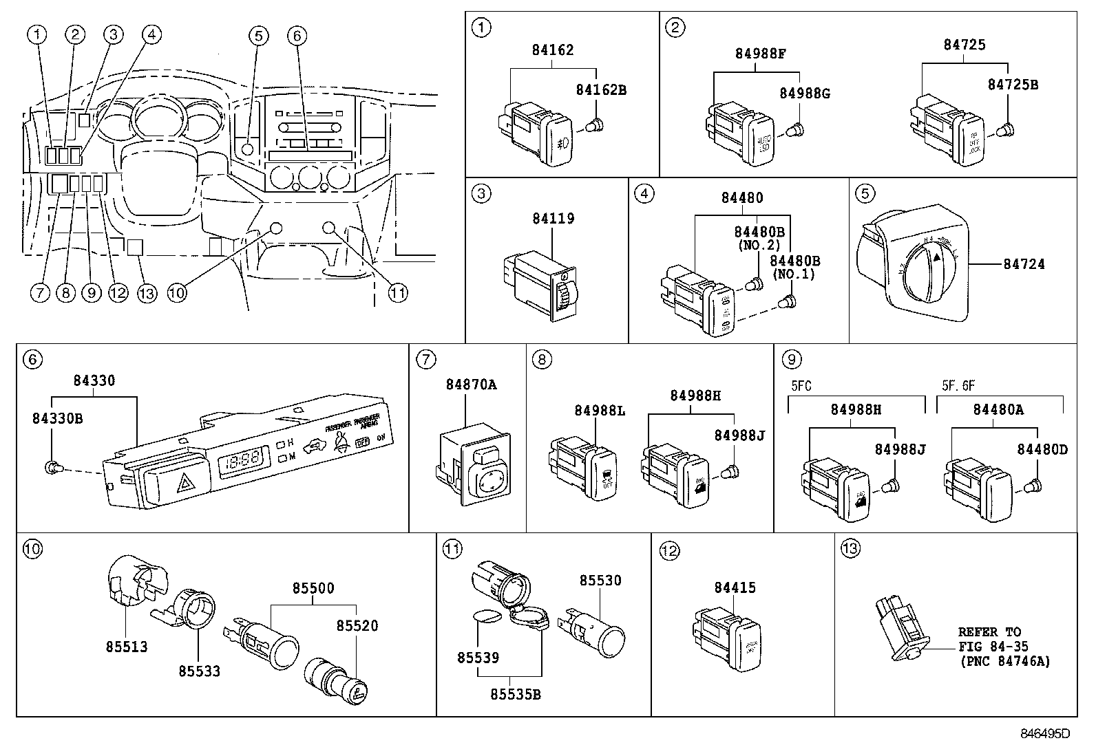  TACOMA |  SWITCH RELAY COMPUTER