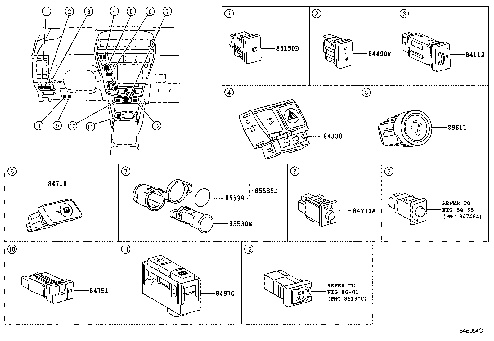  PRIUS V |  SWITCH RELAY COMPUTER