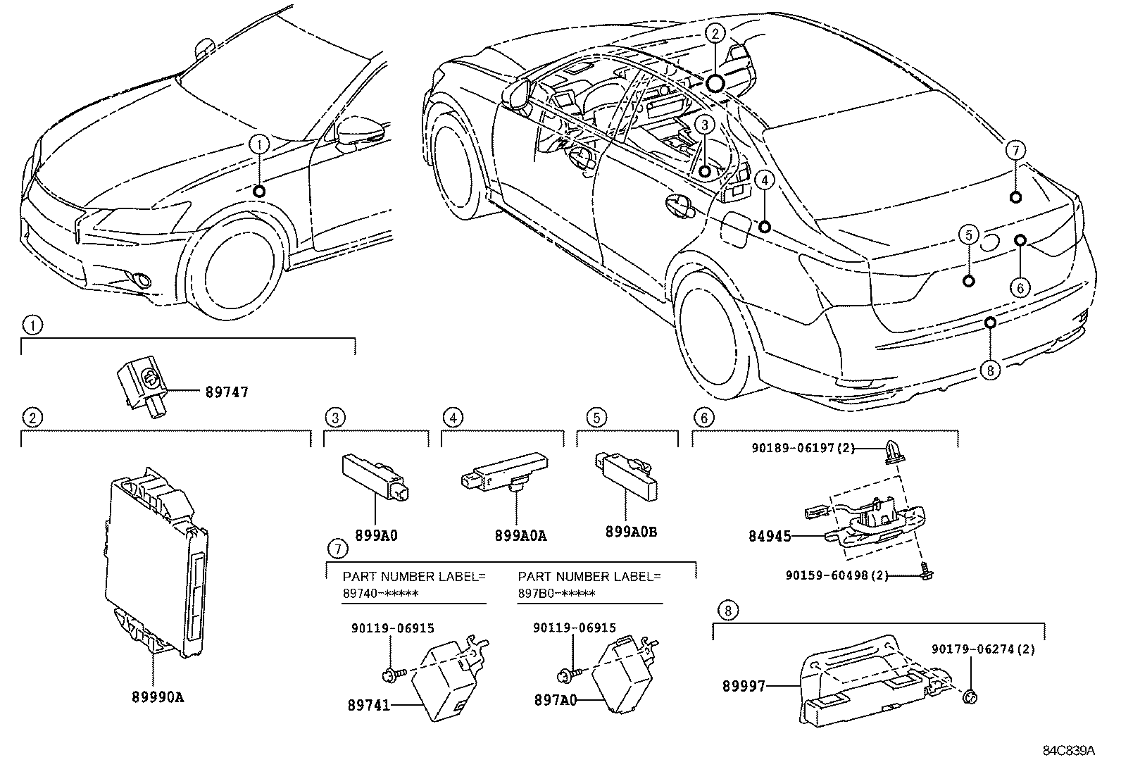  GS250 350 450H |  WIRELESS DOOR LOCK