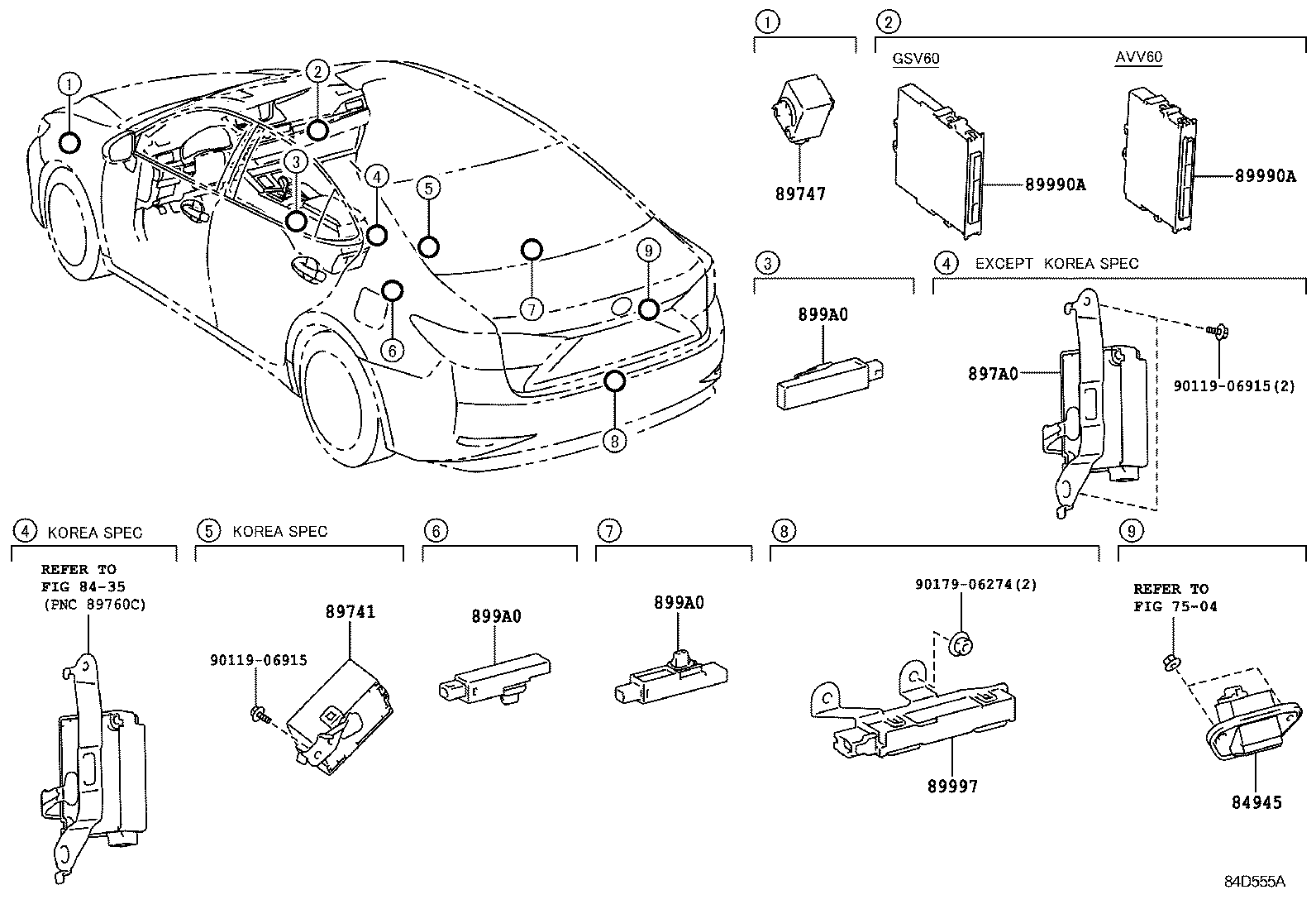  ES250 350 300H |  WIRELESS DOOR LOCK