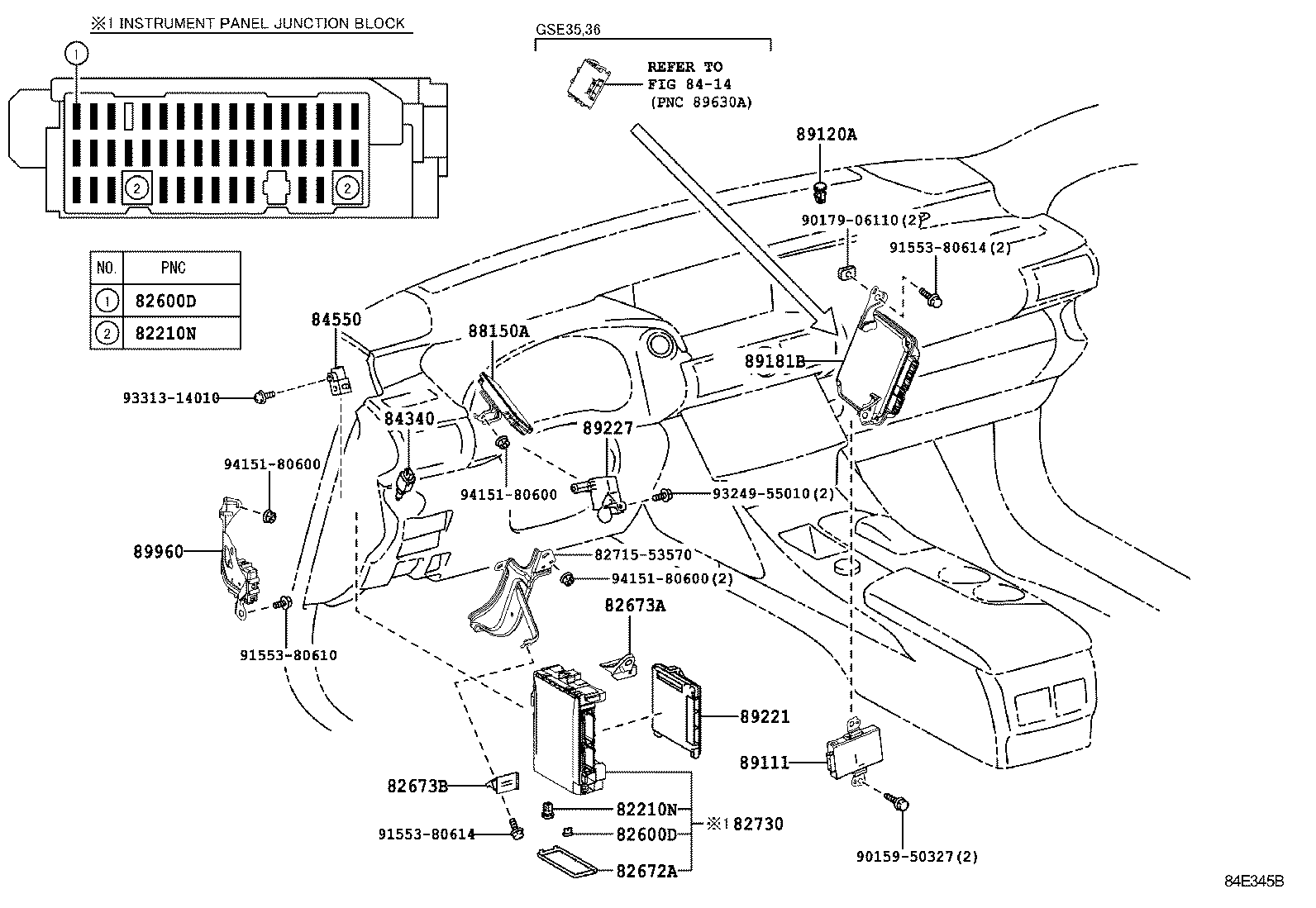  IS250 350 |  SWITCH RELAY COMPUTER