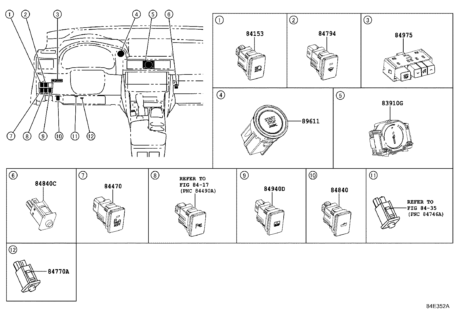  IS250 350 |  SWITCH RELAY COMPUTER