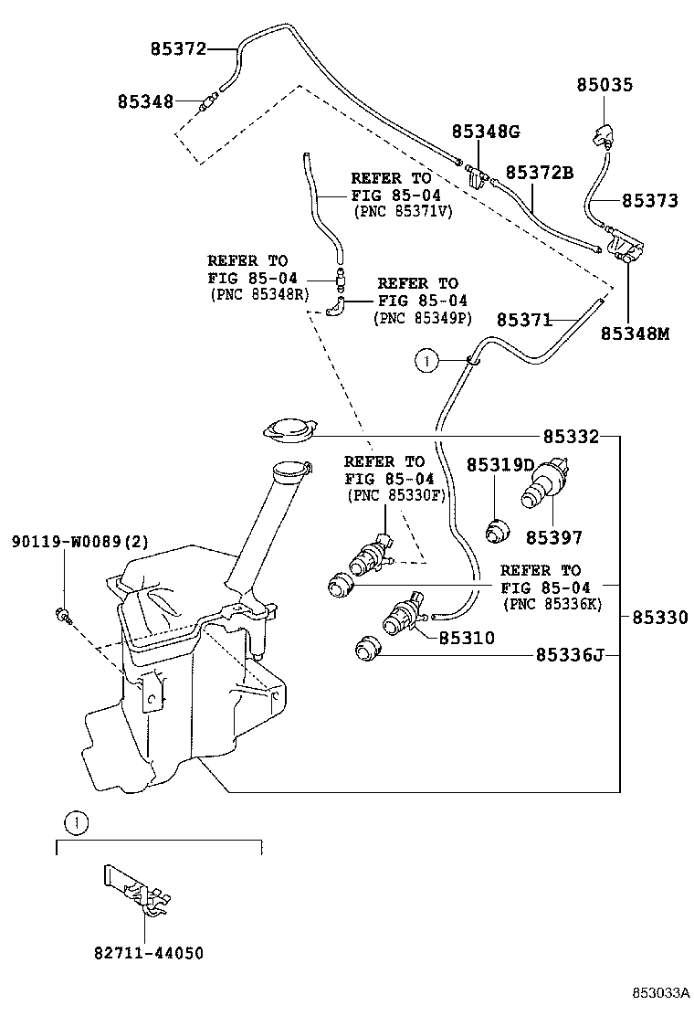  YARIS FRP |  WINDSHIELD WASHER