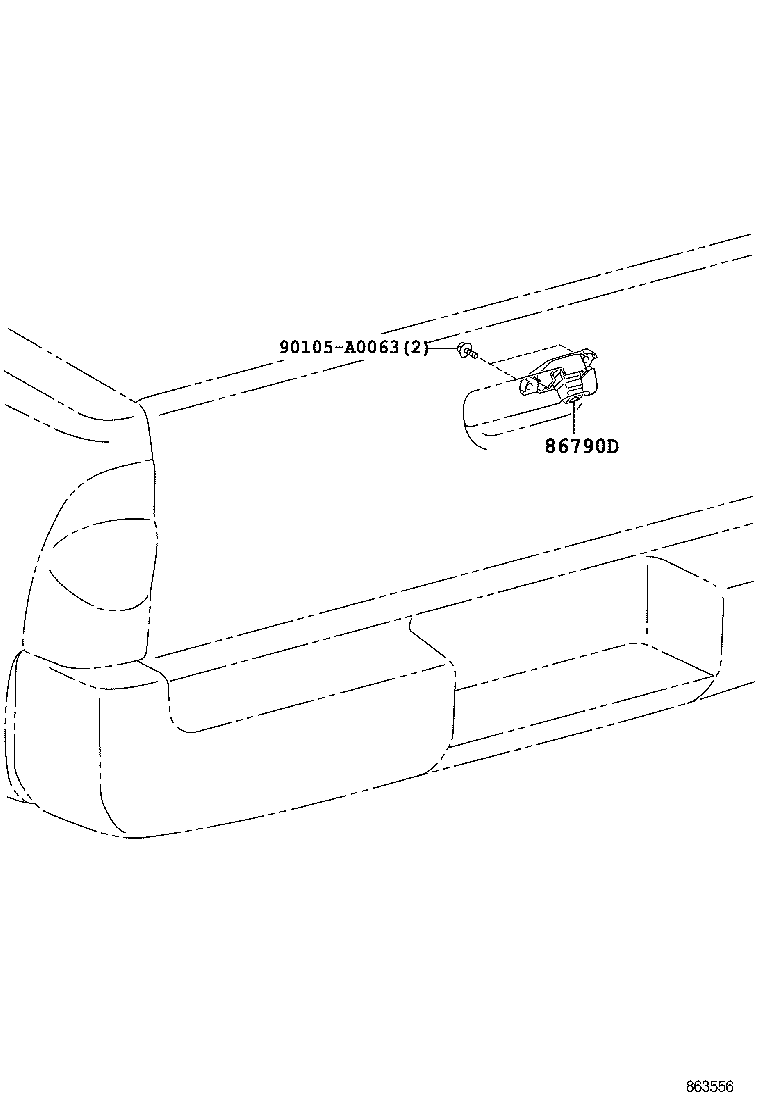  TACOMA |  REAR MONITOR DISPLAY CAMERA