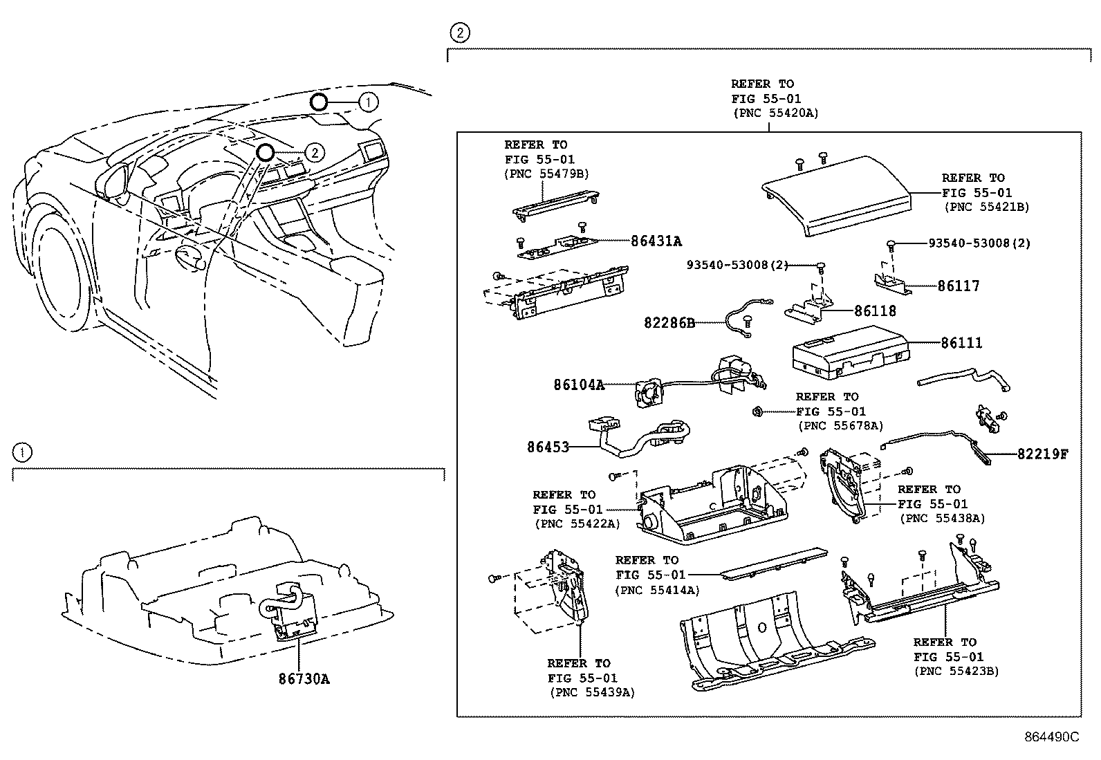  CT200H |  NAVIGATION FRONT MONITOR DISPLAY