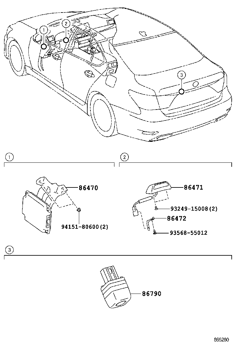  LS600HL |  REAR MONITOR DISPLAY CAMERA