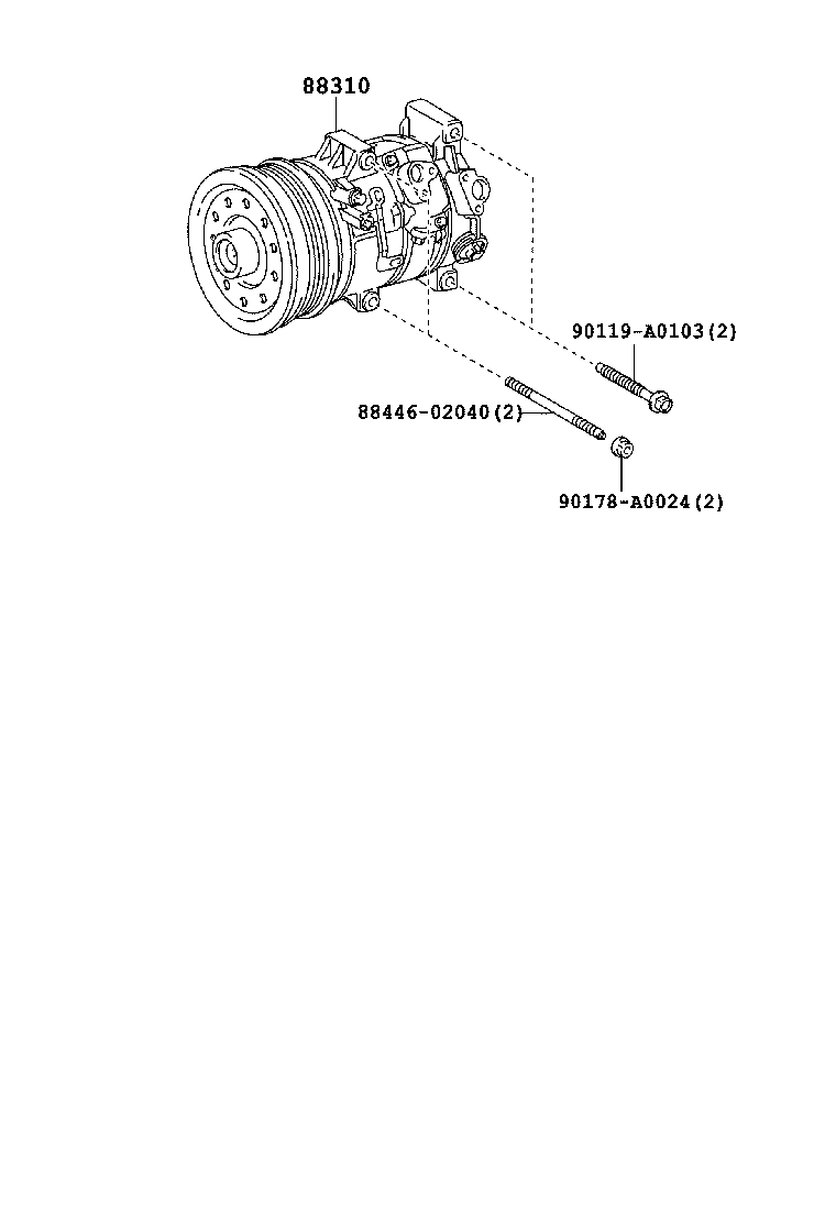  MATRIX |  HEATING AIR CONDITIONING COMPRESSOR