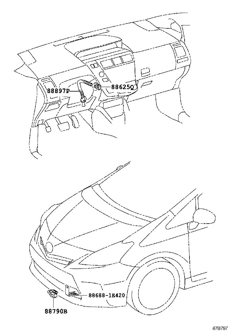  PRIUS V |  HEATING AIR CONDITIONING CONTROL AIR DUCT