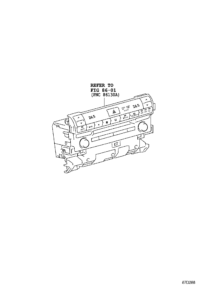  LS600HL |  HEATING AIR CONDITIONING CONTROL AIR DUCT