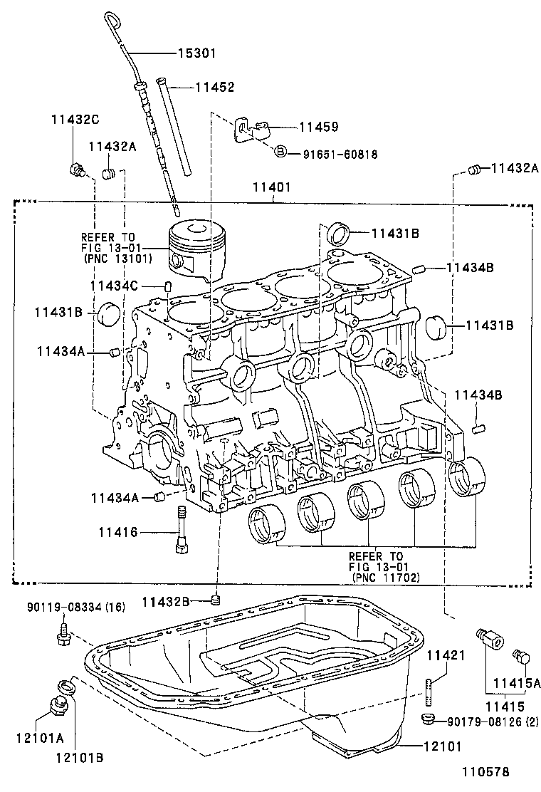  HILUX 2WD |  CYLINDER BLOCK