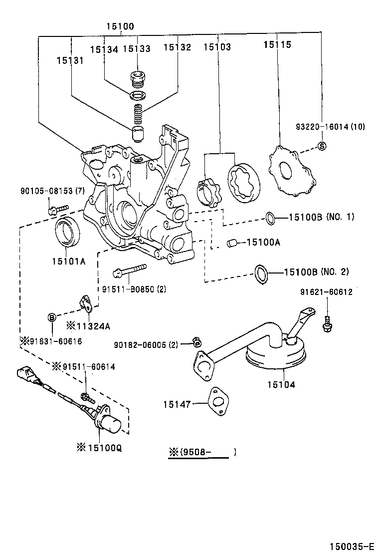  SC300 400 |  ENGINE OIL PUMP