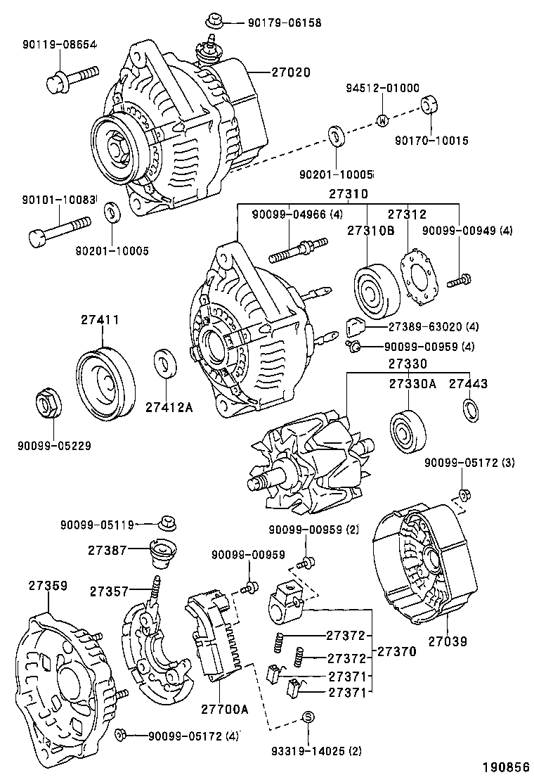  HILUX 2WD |  ALTERNATOR