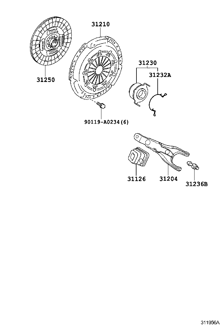  MATRIX |  CLUTCH RELEASE FORK