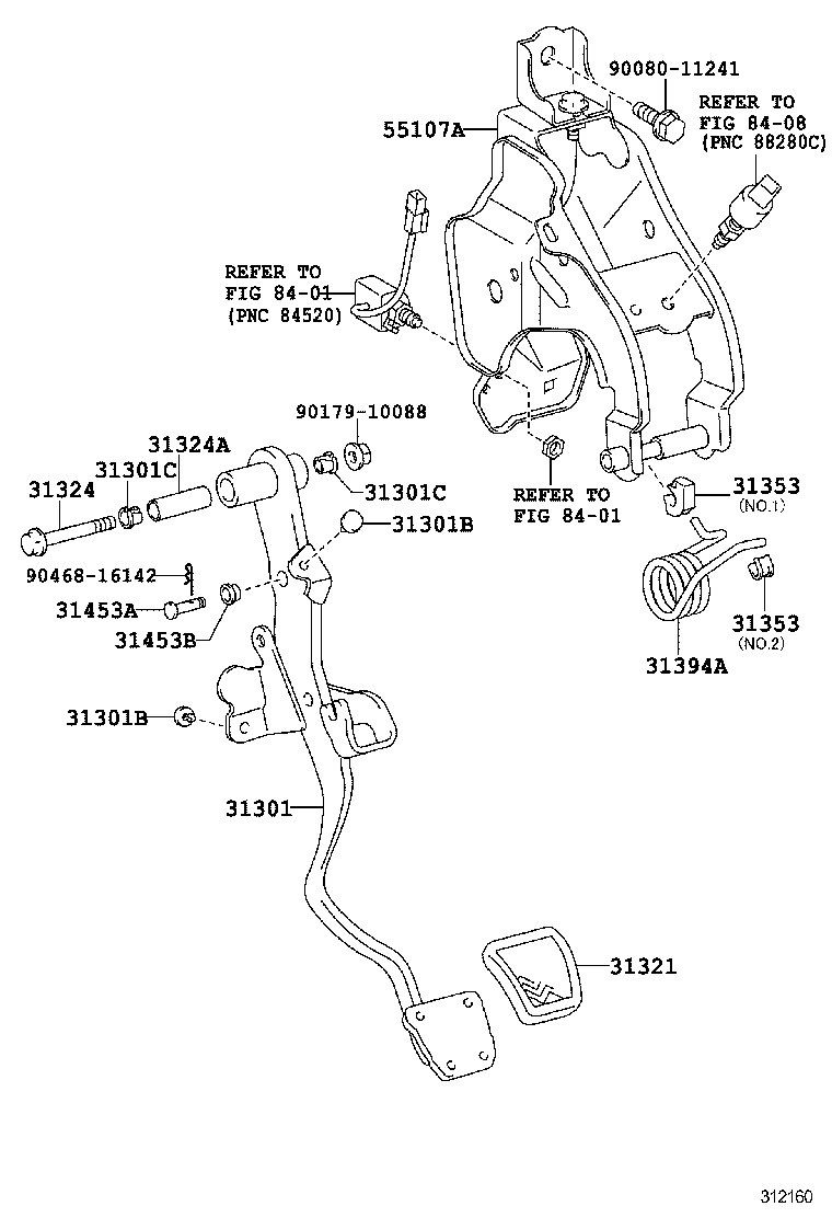  CAMRY NAP |  CLUTCH PEDAL FLEXIBLE HOSE