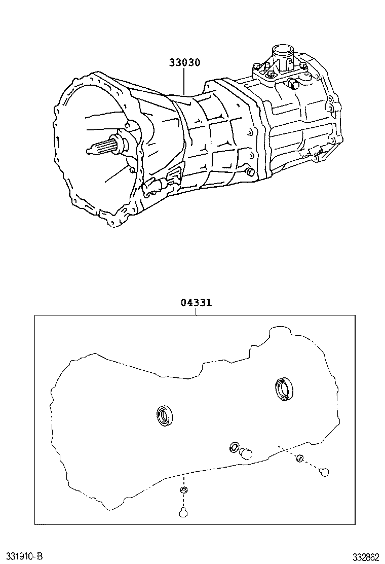  FJ CRUISER |  TRANSAXLE OR TRANSMISSION ASSY GASKET KIT MTM