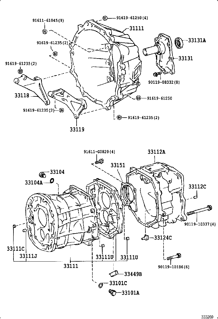  LAND CRUISER 70 |  CLUTCH HOUSING TRANSMISSION CASE MTM