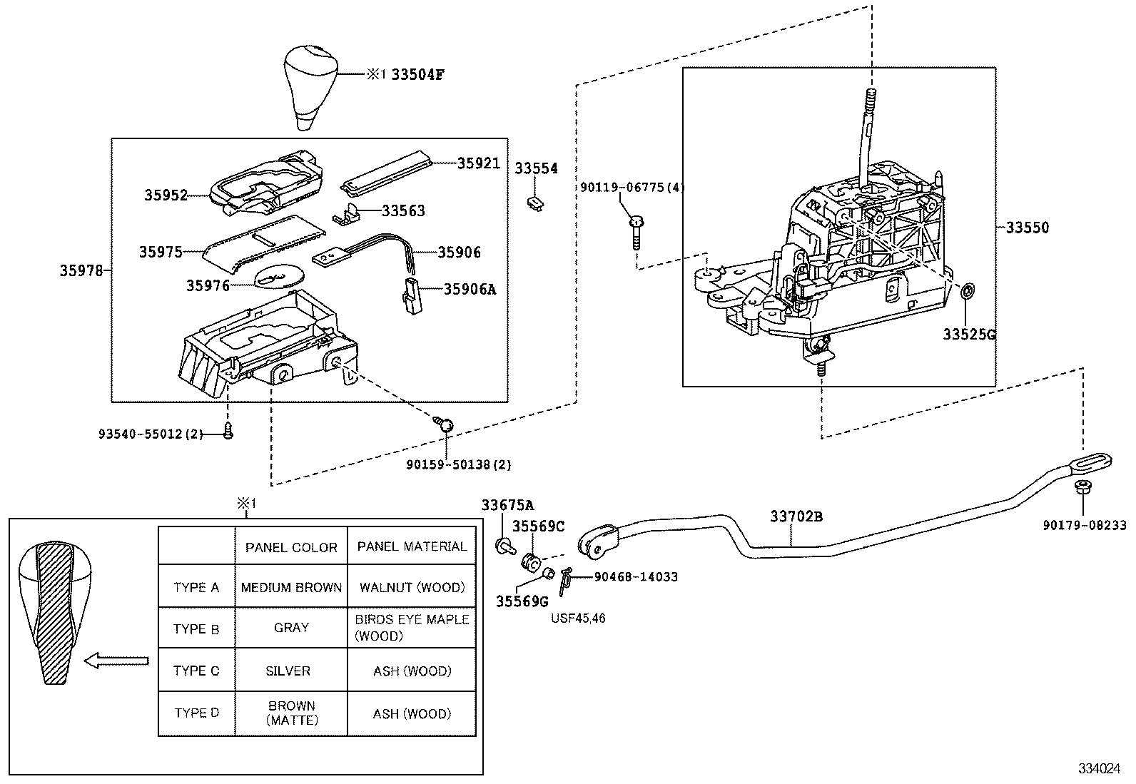  LS600HL |  SHIFT LEVER RETAINER